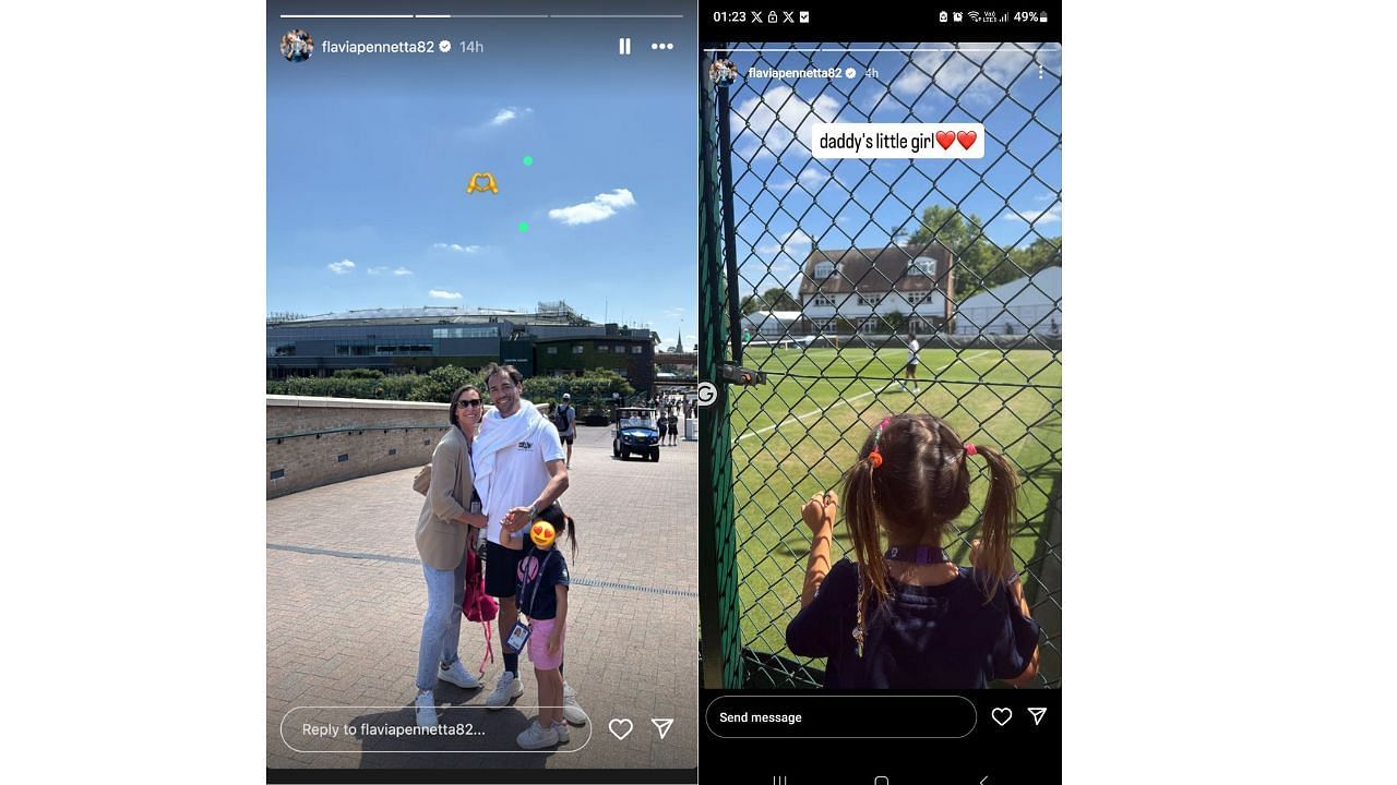 Pennetta's Instagram story